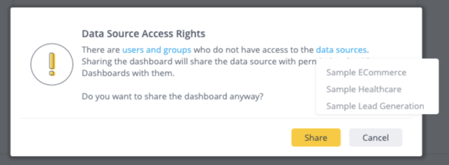 Sharing Dashboards